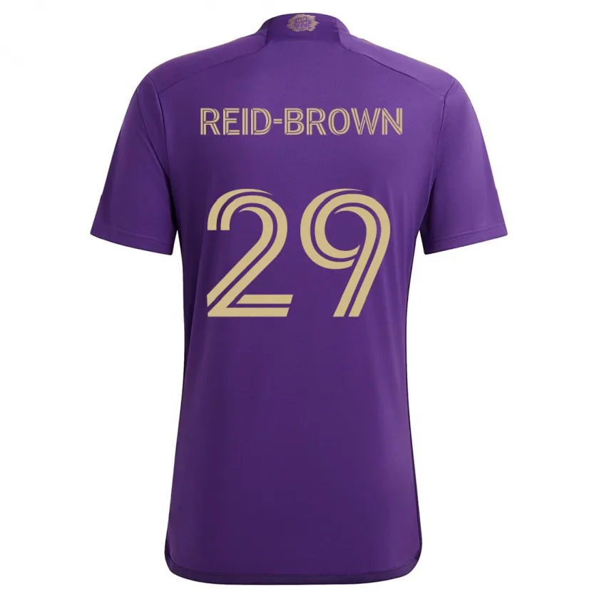 Danxen Kinder Tahir Reid-Brown #29 Lila Gelb Heimtrikot Trikot 2024/25 T-Shirt