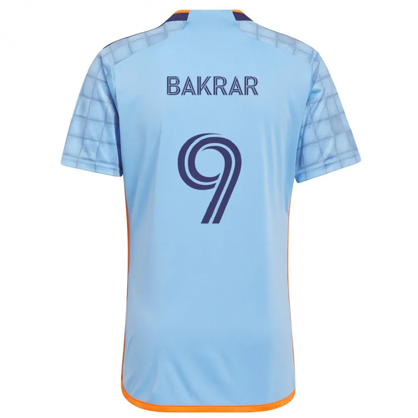 Danxen Kinder Monsef Bakrar #9 Blau Orange Heimtrikot Trikot 2024/25 T-Shirt