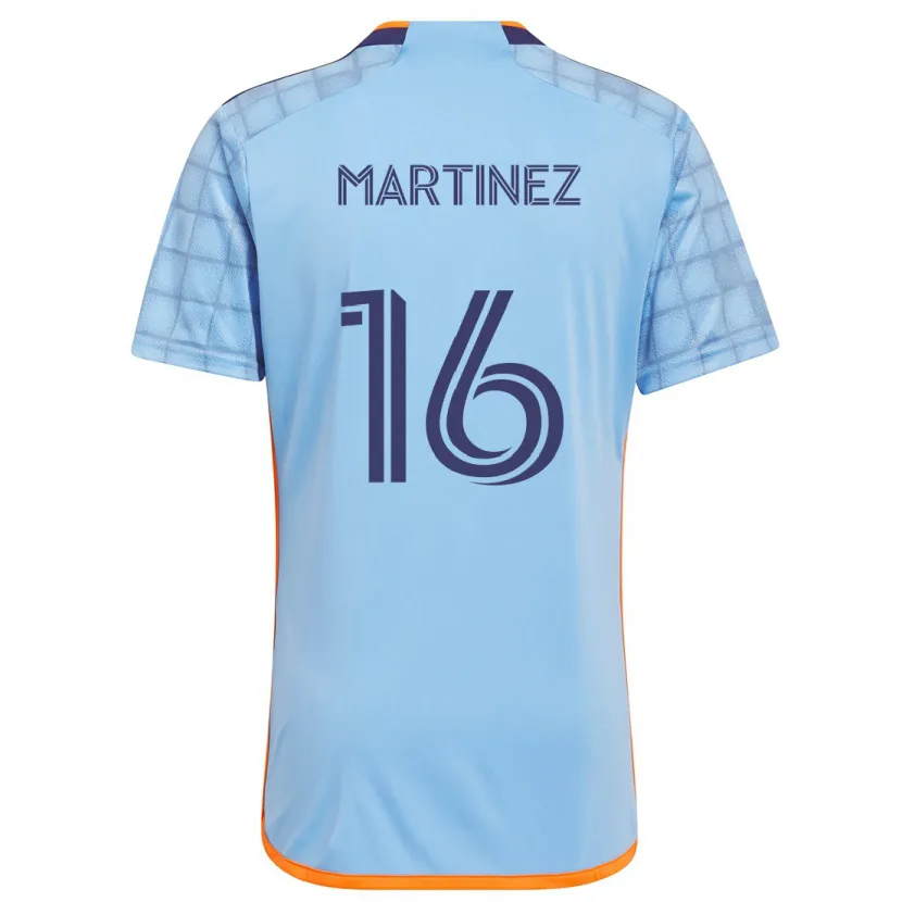 Danxen Kinder Alonso Martínez #16 Blau Orange Heimtrikot Trikot 2024/25 T-Shirt