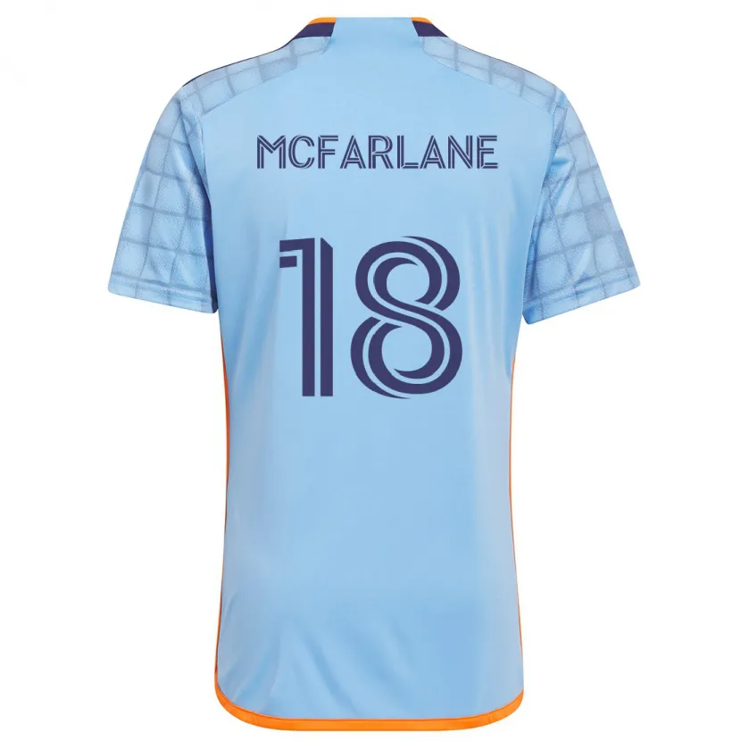 Danxen Kinder Christian Mcfarlane #18 Blau Orange Heimtrikot Trikot 2024/25 T-Shirt