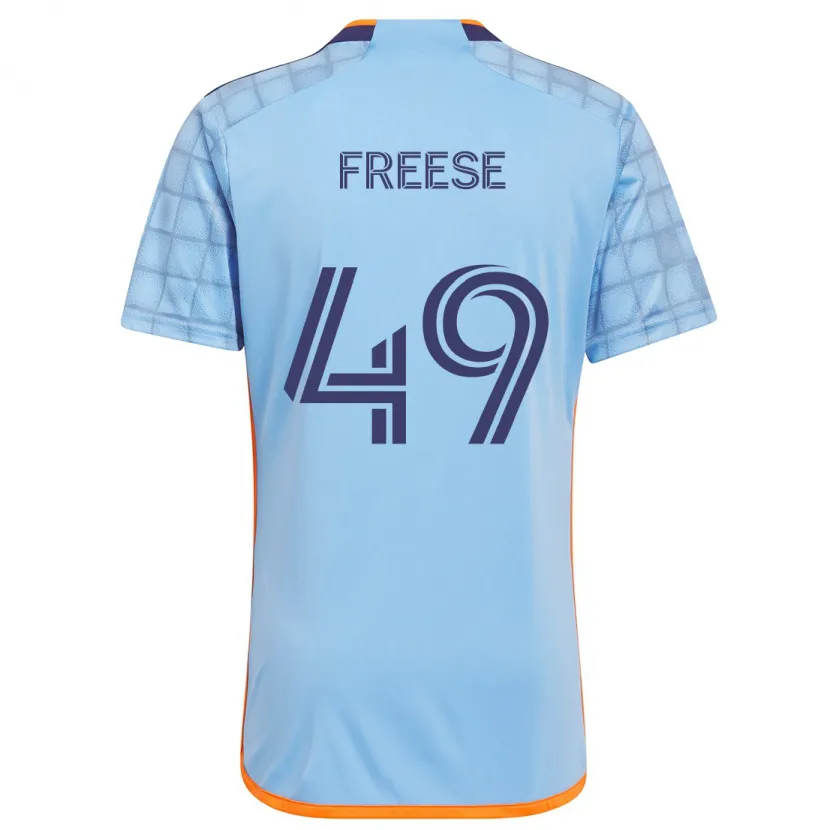 Danxen Kinder Matt Freese #49 Blau Orange Heimtrikot Trikot 2024/25 T-Shirt