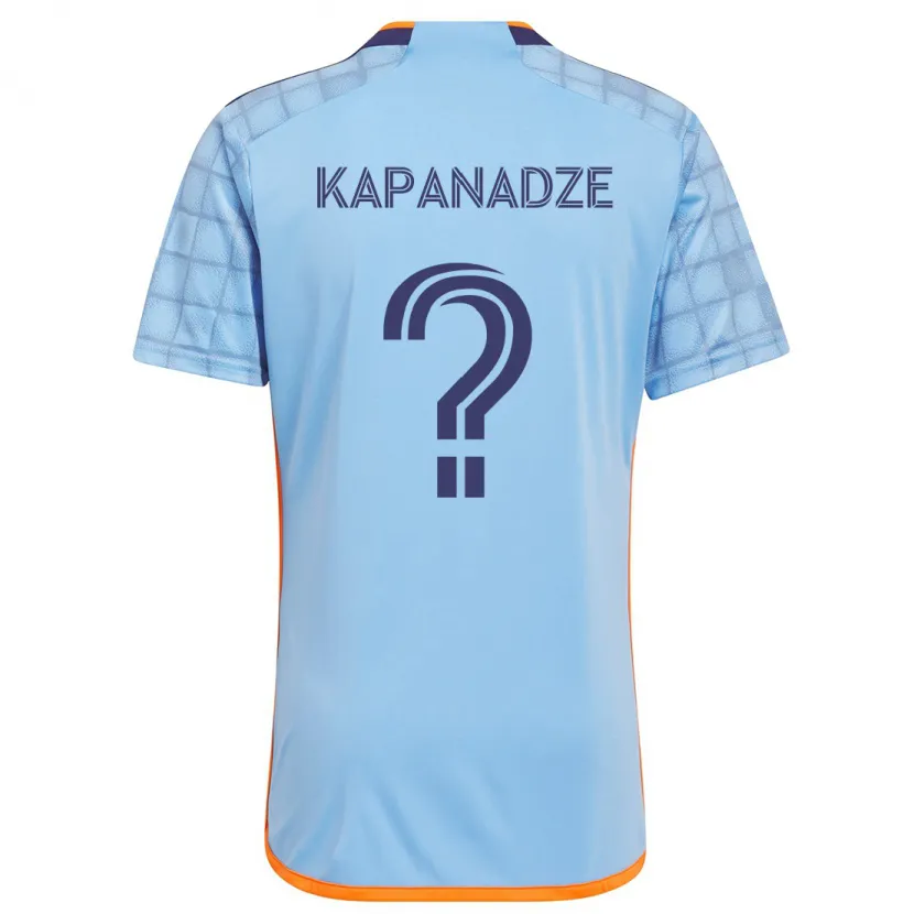 Danxen Kinder Nicholas Kapanadze #0 Blau Orange Heimtrikot Trikot 2024/25 T-Shirt