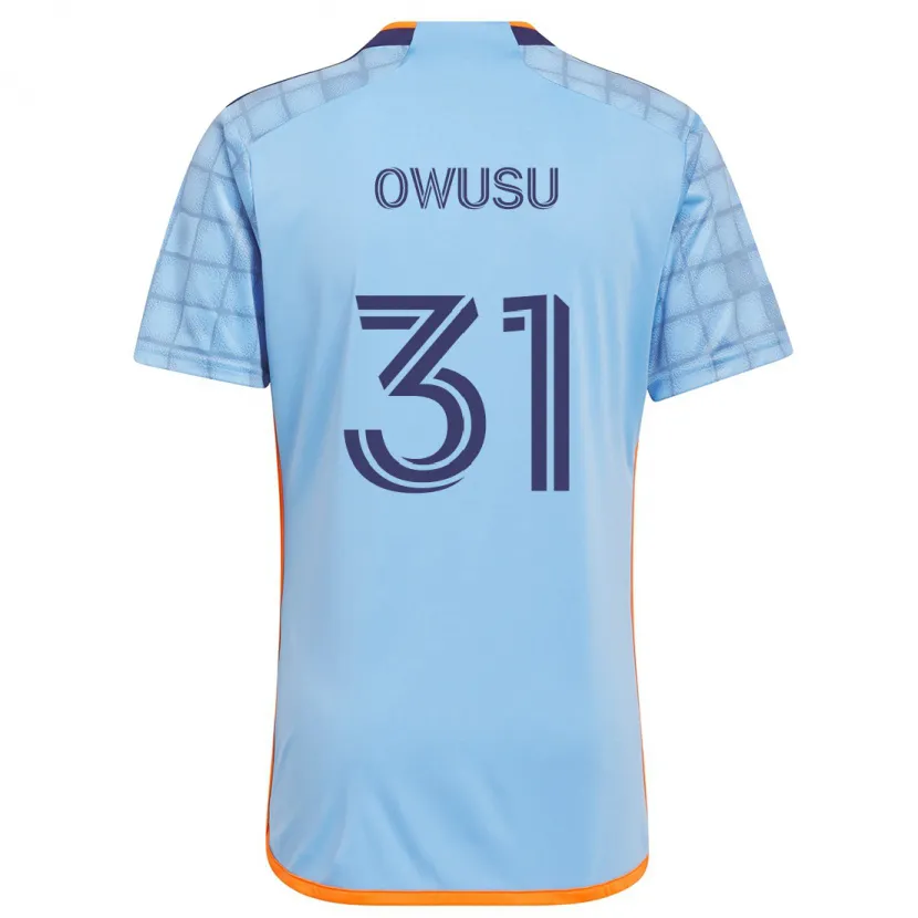 Danxen Kinder Samuel Owusu #31 Blau Orange Heimtrikot Trikot 2024/25 T-Shirt