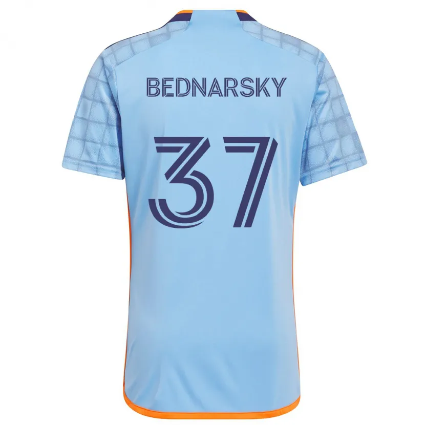 Danxen Kinder Stevo Bednarsky #37 Blau Orange Heimtrikot Trikot 2024/25 T-Shirt