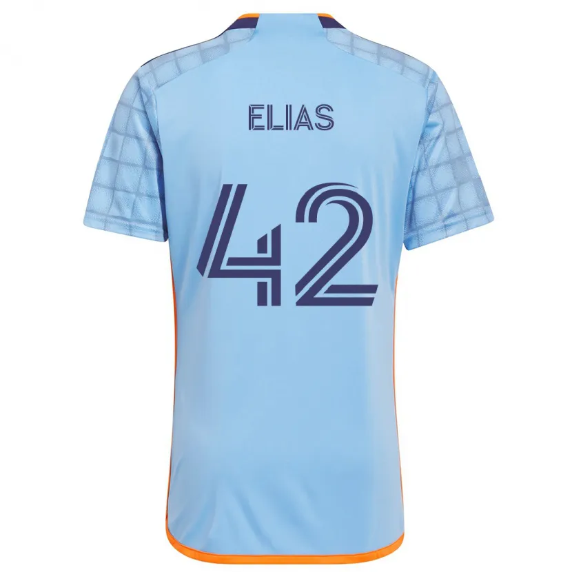 Danxen Kinder Piero Elias #42 Blau Orange Heimtrikot Trikot 2024/25 T-Shirt