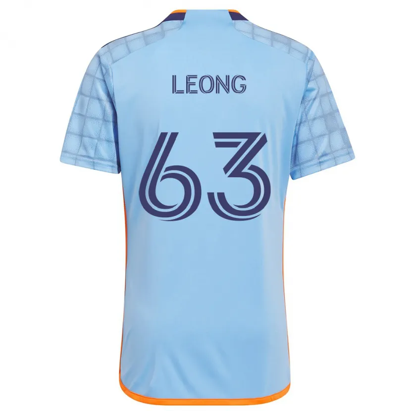 Danxen Kinder Matthew Leong #63 Blau Orange Heimtrikot Trikot 2024/25 T-Shirt