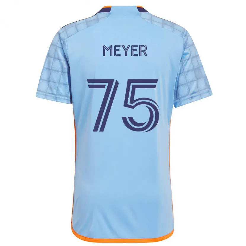 Danxen Kinder Will Meyer #75 Blau Orange Heimtrikot Trikot 2024/25 T-Shirt