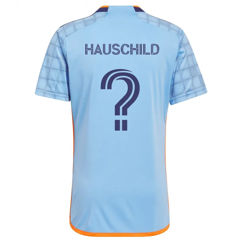 Danxen Kinder Alexander Hauschild #0 Blau Orange Heimtrikot Trikot 2024/25 T-Shirt