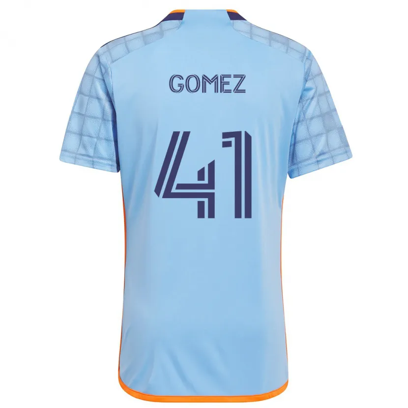 Danxen Kinder Julián Gómez #41 Blau Orange Heimtrikot Trikot 2024/25 T-Shirt