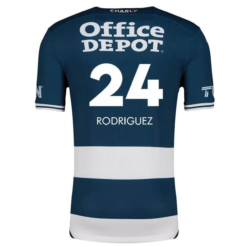 Danxen Kinder Luis Rodríguez #24 Blau Weiss Heimtrikot Trikot 2024/25 T-Shirt