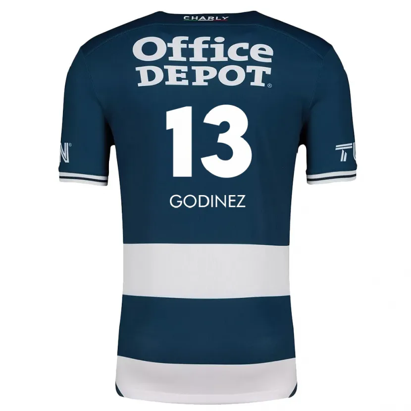 Danxen Kinder Alexandra Godínez #13 Blau Weiss Heimtrikot Trikot 2024/25 T-Shirt