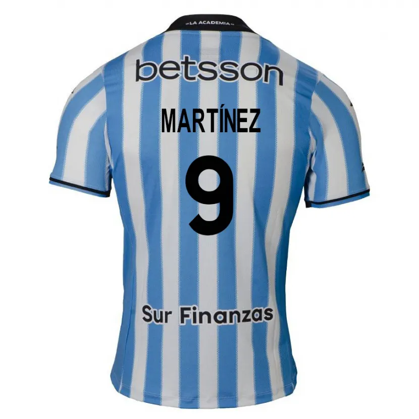 Danxen Kinder Adrián Martínez #9 Blau Weiß Schwarz Heimtrikot Trikot 2024/25 T-Shirt