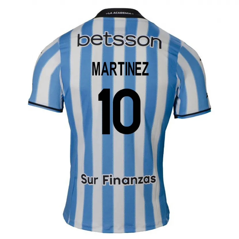 Danxen Kinder Roger Martínez #10 Blau Weiß Schwarz Heimtrikot Trikot 2024/25 T-Shirt