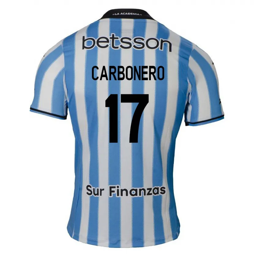 Danxen Kinder Johan Carbonero #17 Blau Weiß Schwarz Heimtrikot Trikot 2024/25 T-Shirt