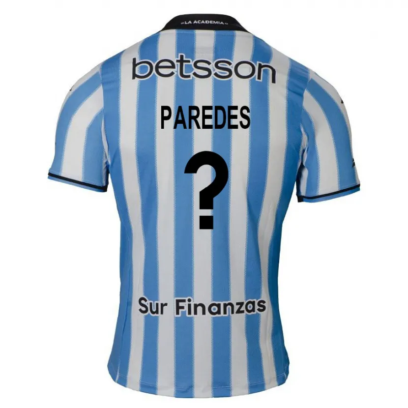 Danxen Kinder Pedro Paredes #0 Blau Weiß Schwarz Heimtrikot Trikot 2024/25 T-Shirt