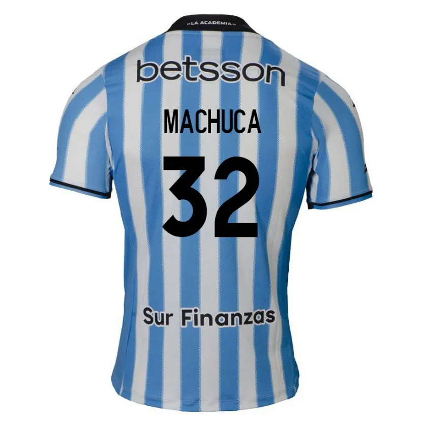 Danxen Kinder Elías Machuca #32 Blau Weiß Schwarz Heimtrikot Trikot 2024/25 T-Shirt