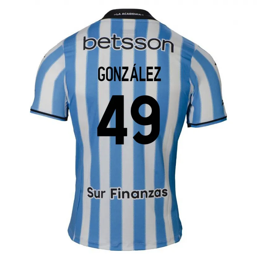 Danxen Kinder David González #49 Blau Weiß Schwarz Heimtrikot Trikot 2024/25 T-Shirt