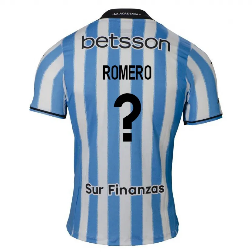 Danxen Kinder Benicio Romero #0 Blau Weiß Schwarz Heimtrikot Trikot 2024/25 T-Shirt