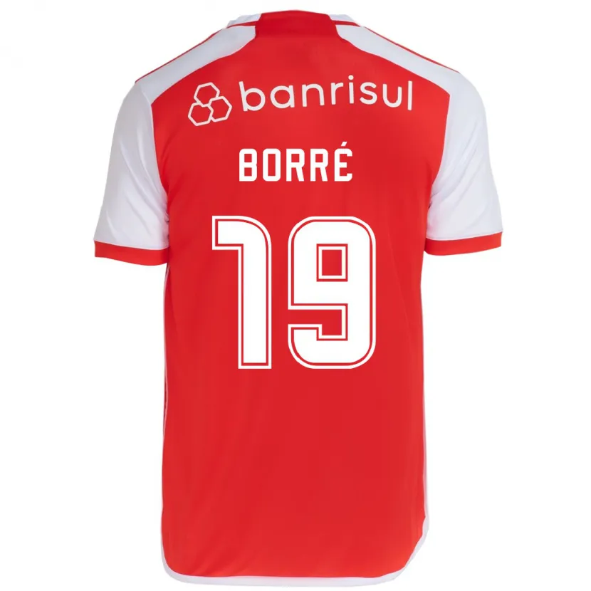 Danxen Kinder Rafael Borré #19 Rot-Weiss Heimtrikot Trikot 2024/25 T-Shirt