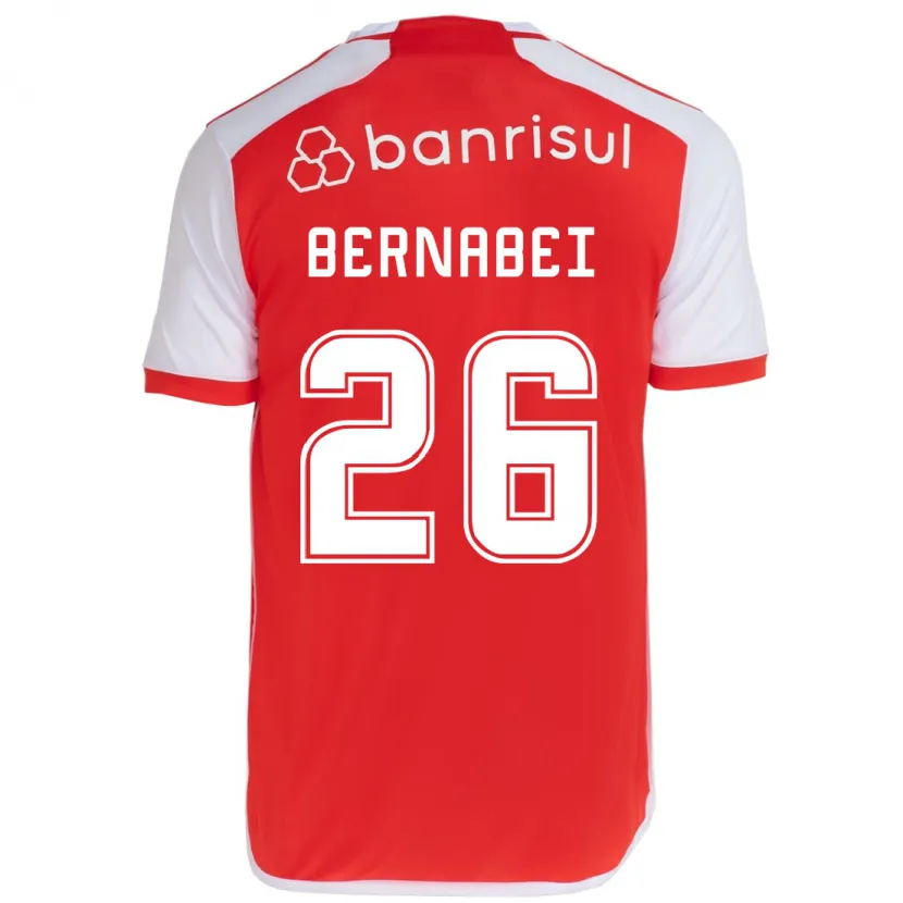 Danxen Kinder Alexandro Bernabéi #26 Rot-Weiss Heimtrikot Trikot 2024/25 T-Shirt