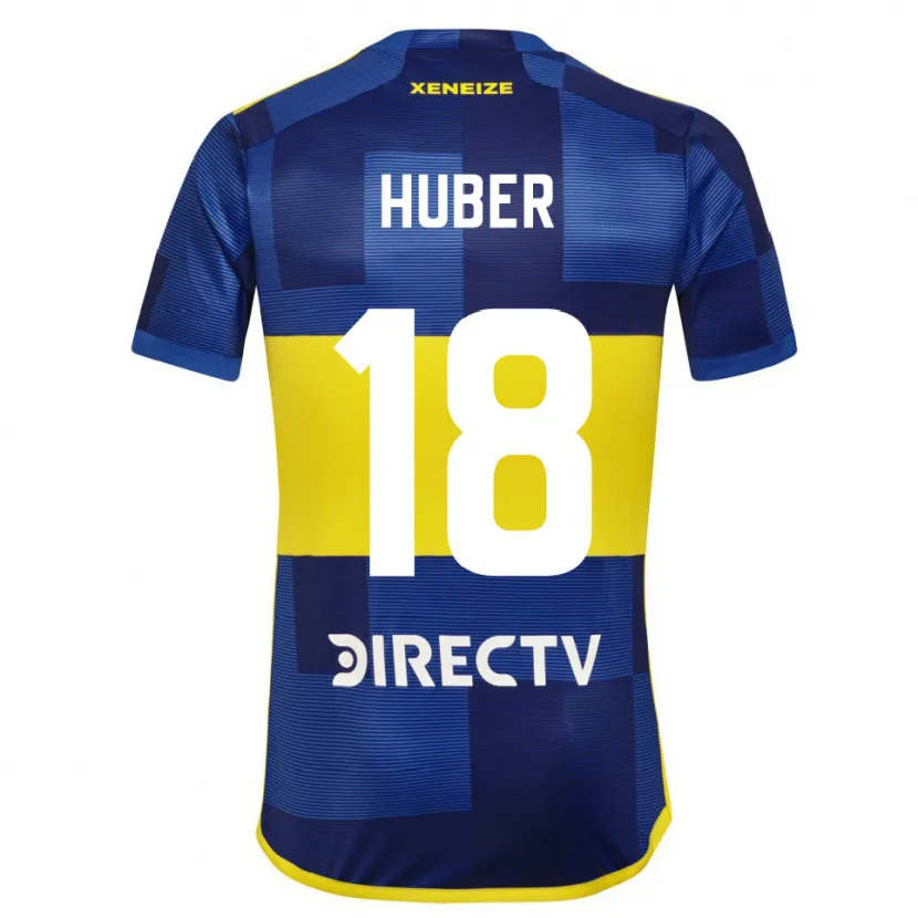 Danxen Kinder Clarisa Huber #18 Blau Gelb Heimtrikot Trikot 2024/25 T-Shirt