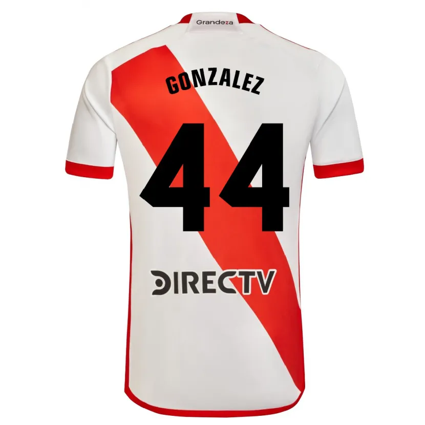 Danxen Kinder Alexis González #44 Weiß Rot Heimtrikot Trikot 2024/25 T-Shirt