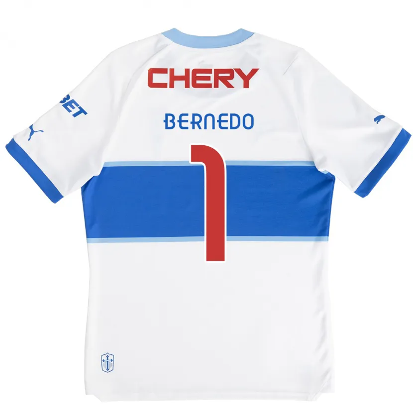 Danxen Kinder Vicente Bernedo #1 Weiß Blau Heimtrikot Trikot 2024/25 T-Shirt