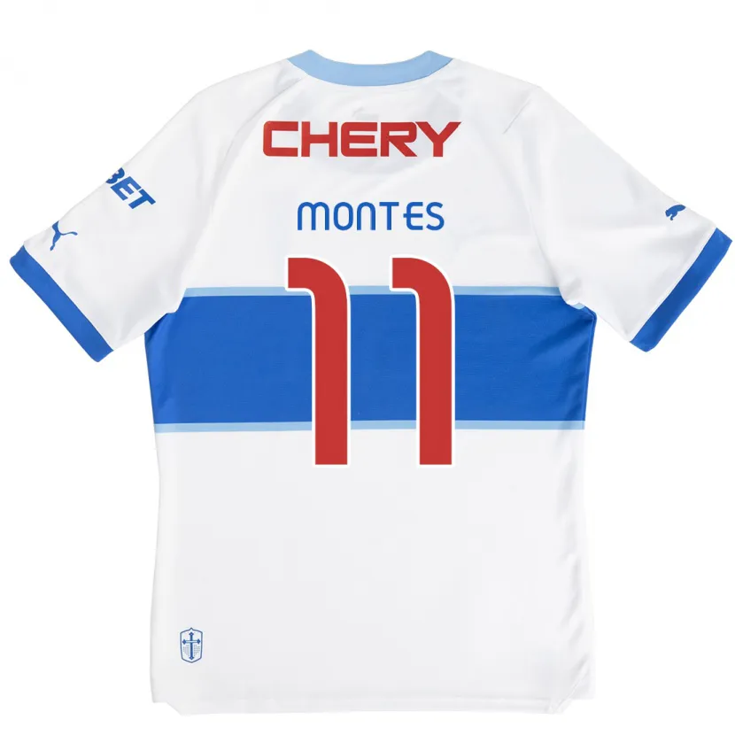 Danxen Kinder Clemente Montes #11 Weiß Blau Heimtrikot Trikot 2024/25 T-Shirt