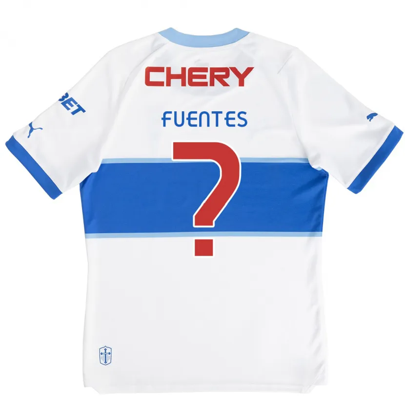 Danxen Kinder Felipe Fuentes #0 Weiß Blau Heimtrikot Trikot 2024/25 T-Shirt