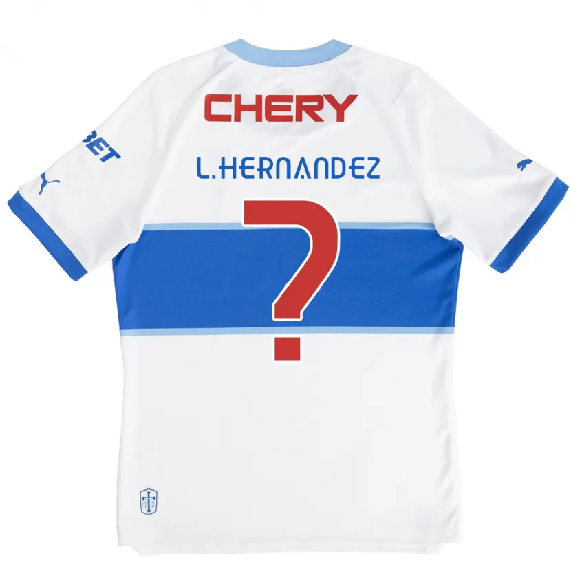 Danxen Kinder Luis Felipe Hernández #0 Weiß Blau Heimtrikot Trikot 2024/25 T-Shirt