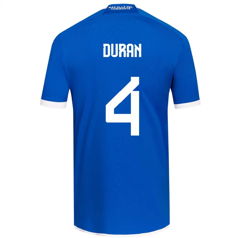 Danxen Kinder Ignacia Durán #4 Blau Weiss Heimtrikot Trikot 2024/25 T-Shirt