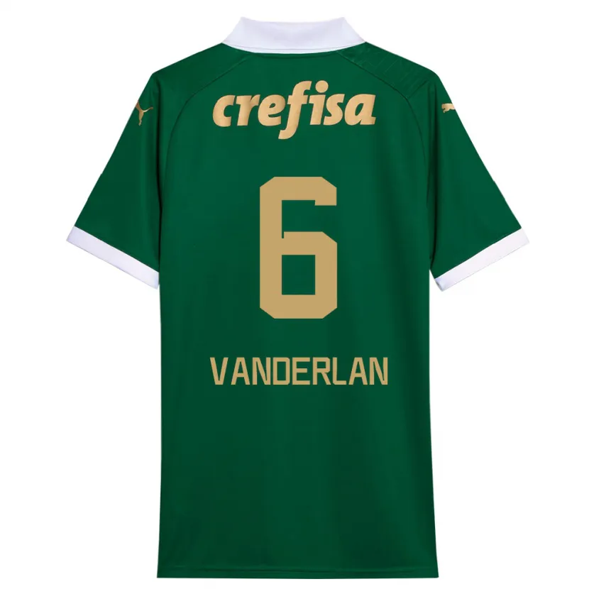 Danxen Kinder Vanderlan #6 Grün Weiß Heimtrikot Trikot 2024/25 T-Shirt