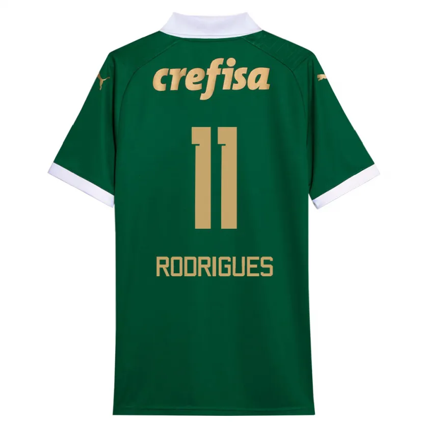 Danxen Kinder Bruno Rodrigues #11 Grün Weiß Heimtrikot Trikot 2024/25 T-Shirt