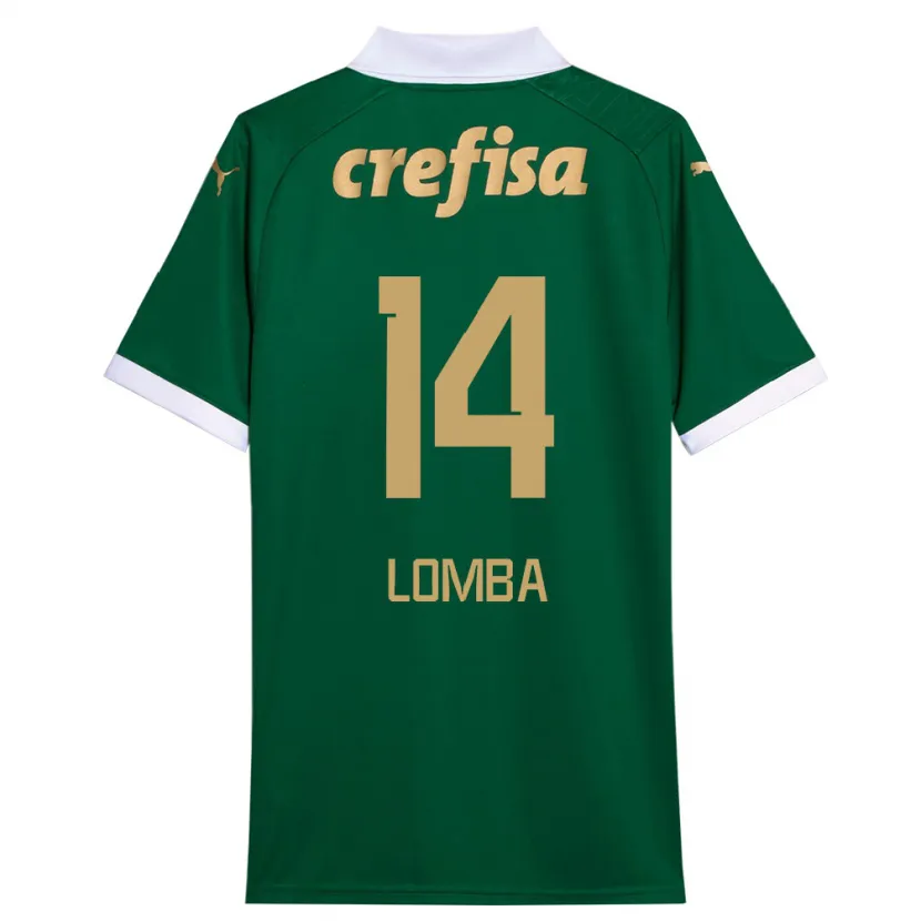 Danxen Kinder Marcelo Lomba #14 Grün Weiß Heimtrikot Trikot 2024/25 T-Shirt