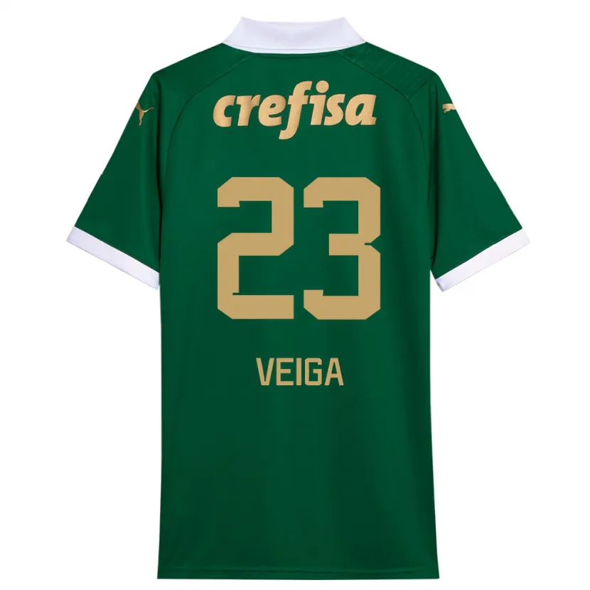 Danxen Kinder Raphael Veiga #23 Grün Weiß Heimtrikot Trikot 2024/25 T-Shirt