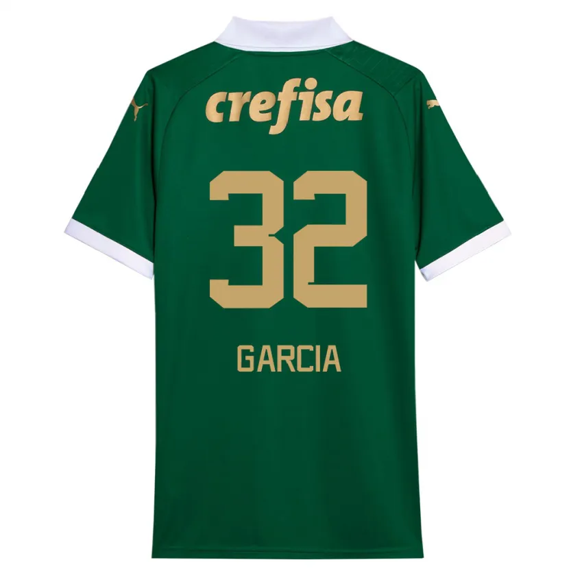 Danxen Kinder Garcia #32 Grün Weiß Heimtrikot Trikot 2024/25 T-Shirt