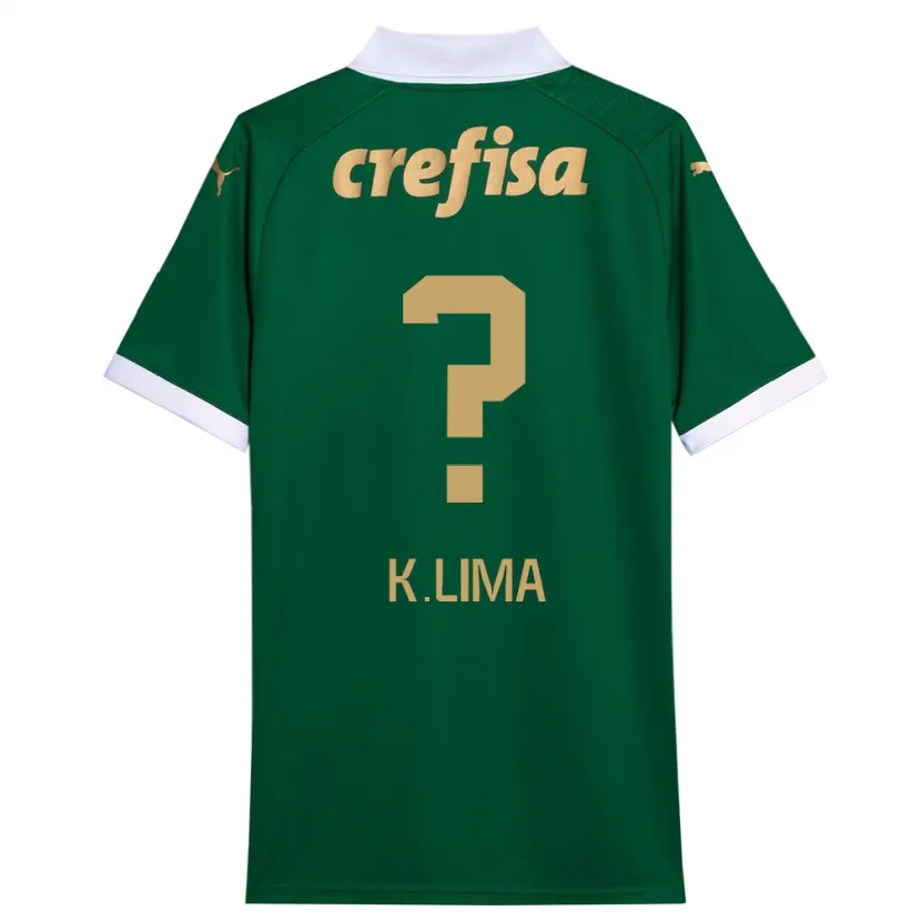 Danxen Kinder Kauan Lima #0 Grün Weiß Heimtrikot Trikot 2024/25 T-Shirt