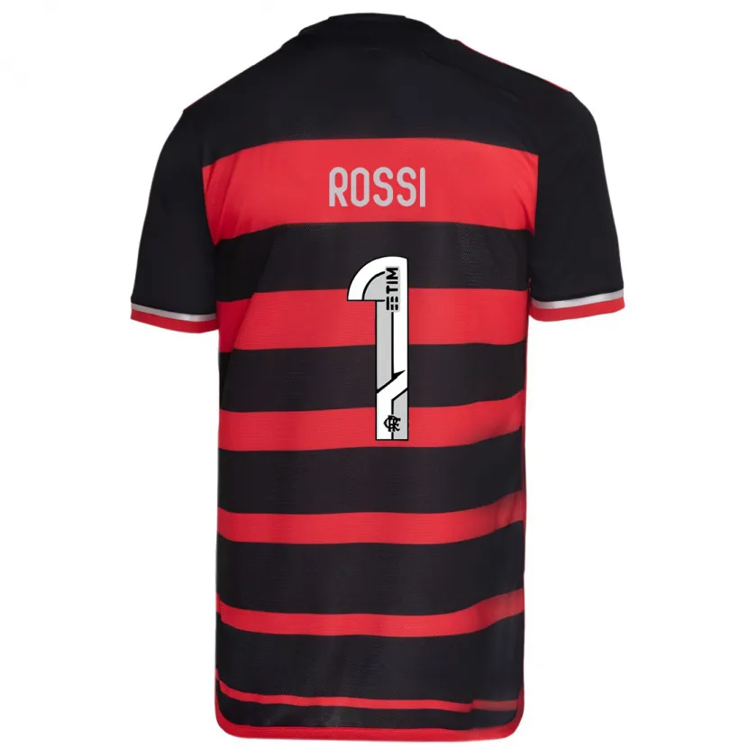 Danxen Kinder Agustín Rossi #1 Rot Schwarz Heimtrikot Trikot 2024/25 T-Shirt