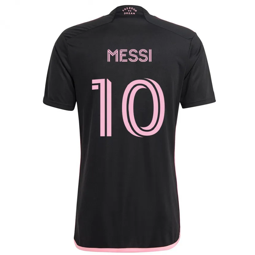 Danxen Kinder Lionel Messi #10 Schwarz Auswärtstrikot Trikot 2024/25 T-Shirt