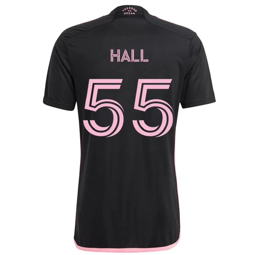 Danxen Kinder Tyler Hall #55 Schwarz Auswärtstrikot Trikot 2024/25 T-Shirt