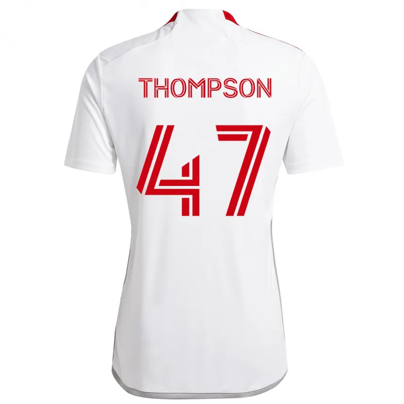 Danxen Kinder Kosi Thompson #47 Weiß Rot Auswärtstrikot Trikot 2024/25 T-Shirt