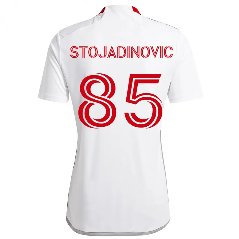 Danxen Kinder Marko Stojadinovic #85 Weiß Rot Auswärtstrikot Trikot 2024/25 T-Shirt