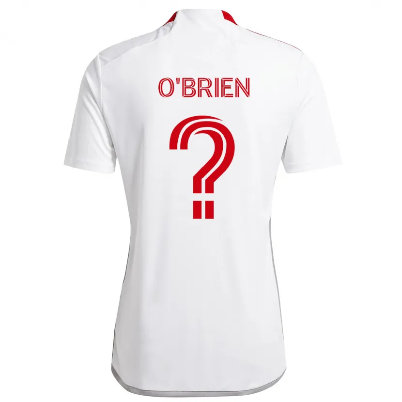 Danxen Kinder Alexander O'brien #0 Weiß Rot Auswärtstrikot Trikot 2024/25 T-Shirt