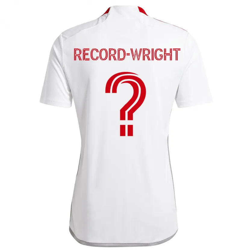 Danxen Kinder Kemari Record-Wright #0 Weiß Rot Auswärtstrikot Trikot 2024/25 T-Shirt