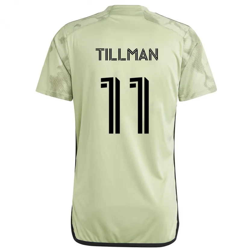 Danxen Kinder Timothy Tillman #11 Hellgrün Auswärtstrikot Trikot 2024/25 T-Shirt