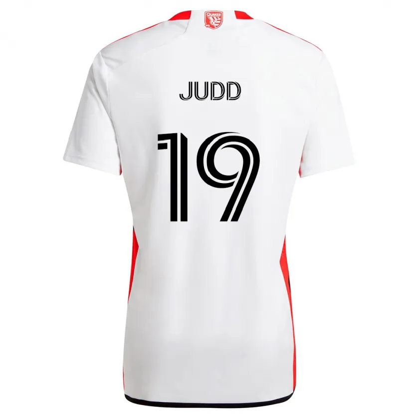 Danxen Kinder Preston Judd #19 Weiß Rot Auswärtstrikot Trikot 2024/25 T-Shirt