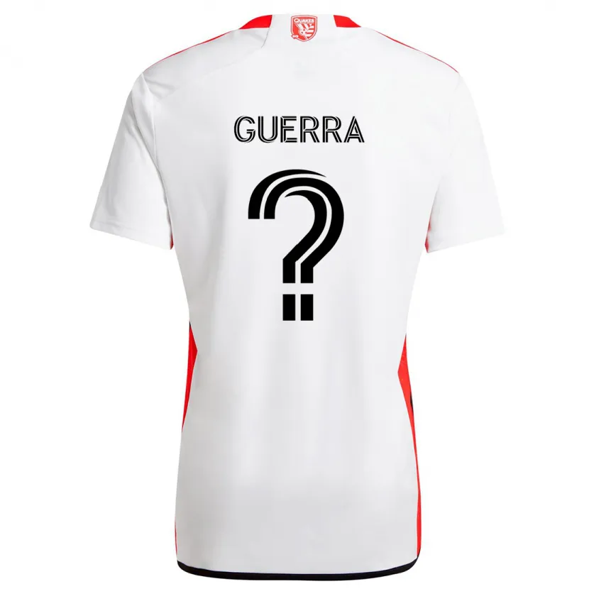 Danxen Kinder Mathew Guerra #0 Weiß Rot Auswärtstrikot Trikot 2024/25 T-Shirt