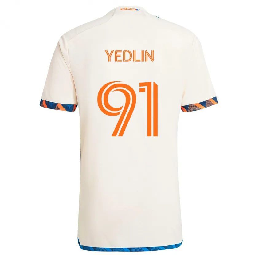 Danxen Kinder Deandre Yedlin #91 Weiß Orange Auswärtstrikot Trikot 2024/25 T-Shirt