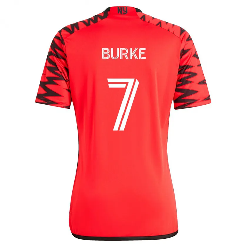 Danxen Kinder Cory Burke #7 Rot Schwarz Weiß Auswärtstrikot Trikot 2024/25 T-Shirt