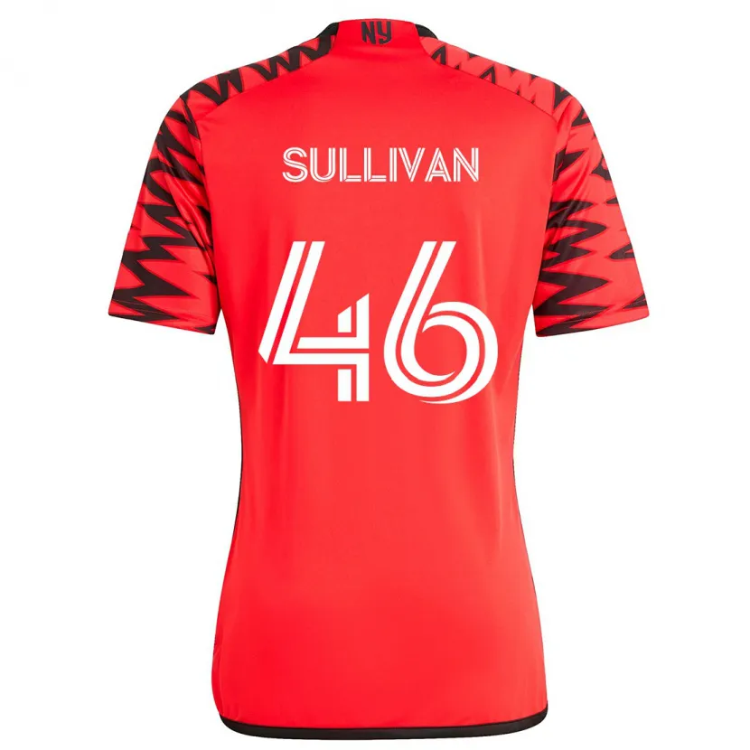 Danxen Kinder Dylan Sullivan #46 Rot Schwarz Weiß Auswärtstrikot Trikot 2024/25 T-Shirt